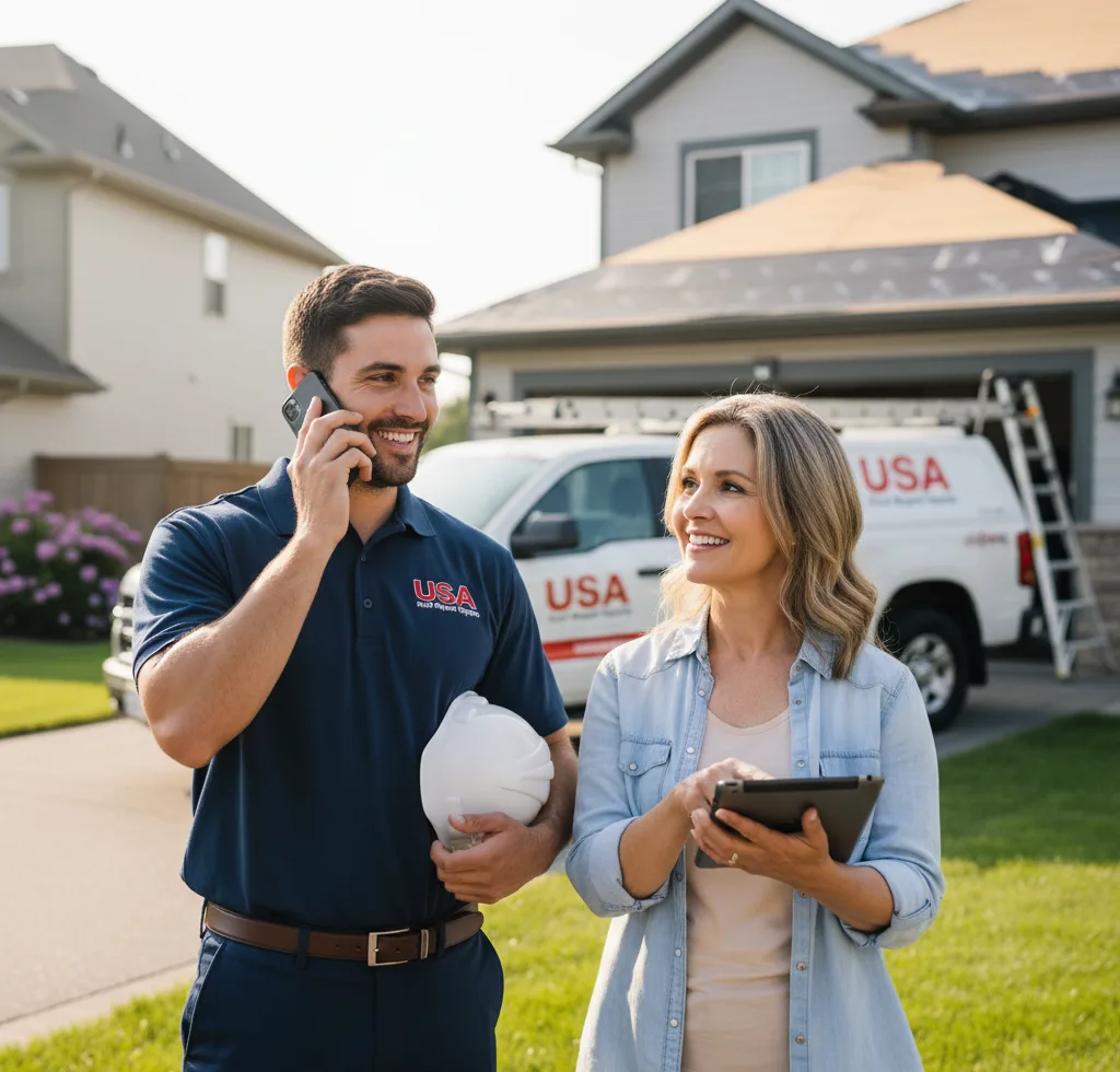 USA Roof Repair Experts customer support in Stanfield